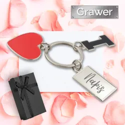 Brelok z grawerem - I Love You