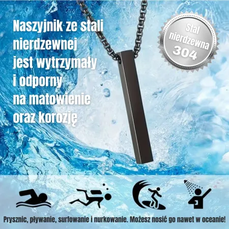 Wisiorek słupek Orion, srebrny